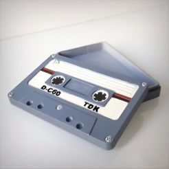 Cassette_Vignette_00000.jpg Archivo STL Caja de cassettes de audio.・Design para impresora 3D para descargar