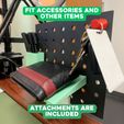 5.jpg 3D file 3D Printable Desk Pegboard Organizer・3D print design to download