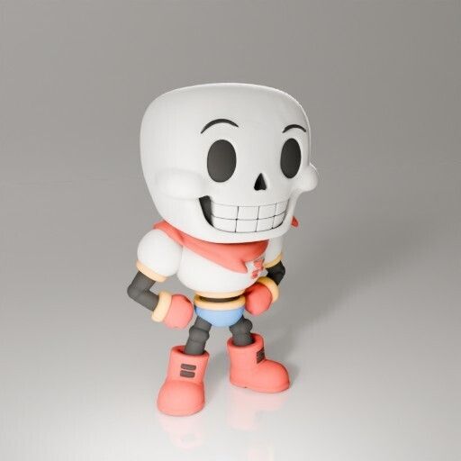 Papyrus Chibi Figure – Pop Toy Style (Fan Art)