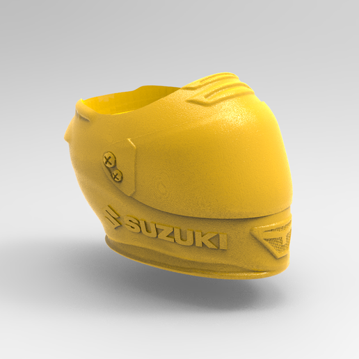suzuki motorcycle helmet matte 3D model