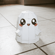 Cute_Ghost_3.png Ghost Lowpoly - Papercraft Template (No 3D Print)