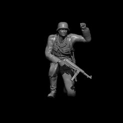 BPR_Render.jpg STL file WW2 GERMAN SOLDIER CROUCHING DOWN MARKING POSITION・3D printing template to download