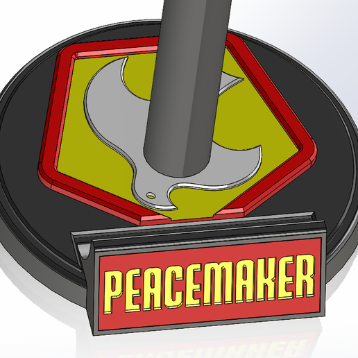 🪖 Peacemaker Helmständer・ STL Datei für 3D-Druck・Cults