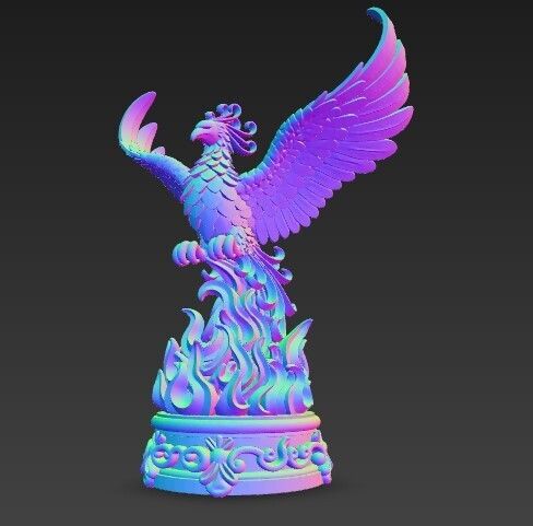🦅 3D Printable Rising Phoenix Statue – Mythological Symbol・ STL File ...
