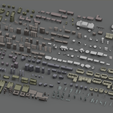 1.png Architecture Interior Mega Pack 353 STL Models Furniture Miniature Scale 1:50 Diorama Design Dollhouse Kitbash Bundle OBJ 3MF Assets