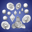 LuxCrystalRoseAccess01.png Lux Crystal Rose Accessories League of Legends STL file