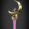 MoonStickFrontal.png Sailor Moon Moon Stick for Cosplay