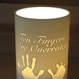 TenFinger_350.jpg Storm Lamp With Two Hand Slogans