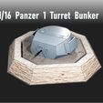 Panzer_Turret_2.jpg Panzer 1 Turret Bunker 1/16 1:16