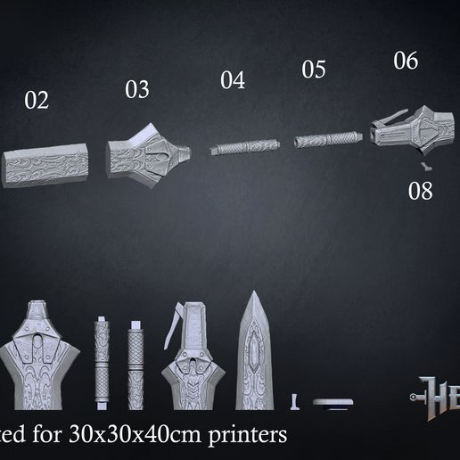 🔫 Kulve Taroth Insect Glaive 3D print model・ 3D File for 3D printing・Cults