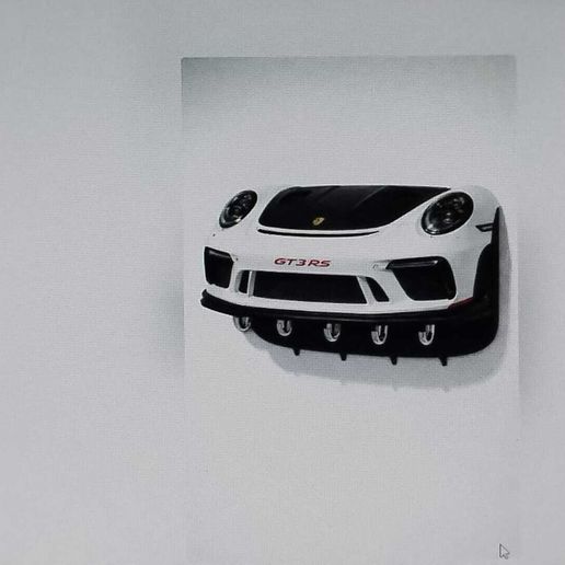 🔑 Porsche GT3 RS key hanger・ GCODE File for 3D printing・Cults