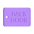 back_door.stl Flat/Apartment key identifiers.