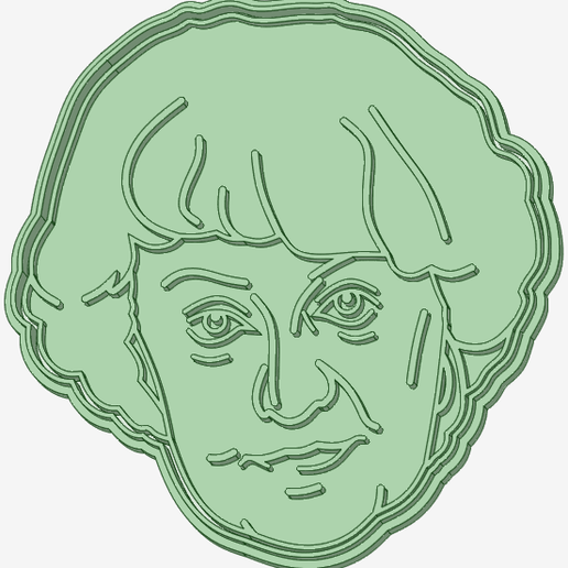 GOLDEN GIRLS 3 COOKIE CUTTER 3D model