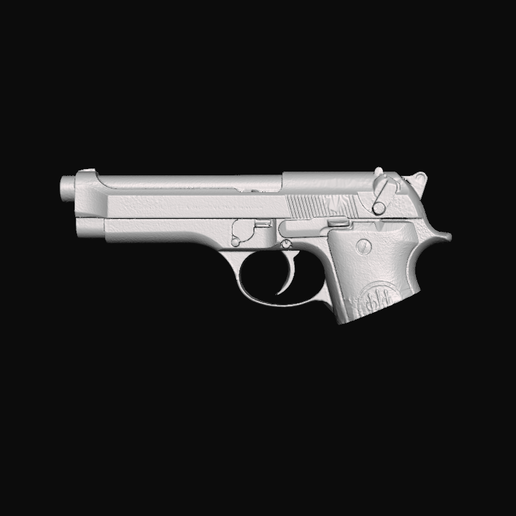 Beretta 92S Italy Real Size Scan 3D Gun Mold