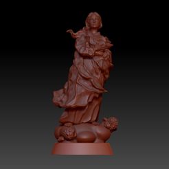 FRONT.jpg 3D file IMMACULATE VIRGIN OF THE CONCEPTION・3D printer design to download