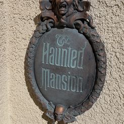 Haunted Mansion 3D Printable Plaque
