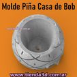 piña-casa-bob-3.jpg SpongeBob SquarePants House Pineapple Pot Mold