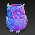 Sleepy-Owl-Decorative-Figure-10.jpg Sleepy Owl Decorative Figure – 3D Printable STL