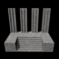 Shapr-Image-2022-09-13-103023.png Fichier 3D Diorama de la salle du trône de Yavin de Star Wars pour figurines de 3,75 pouces・Design à télécharger et à imprimer en 3D, charveys3d