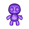 Mini Voodoo Doll.stl 🎃 Flexi Mini Voodoo Doll | Print-In-Place | No Supports Needed 🧵🪡