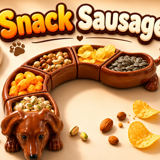 🐕 Print-in-Place Modular Dachshund Snack Tray・ 3MF File for 3D printing ...
