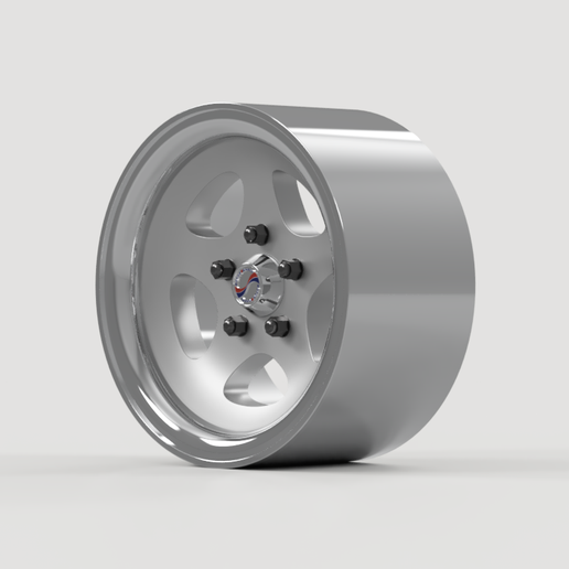 3.png Staggered Rims - Motor Wheel "FLYS" - Real Rims for Scale Model Cars (STL FILES)