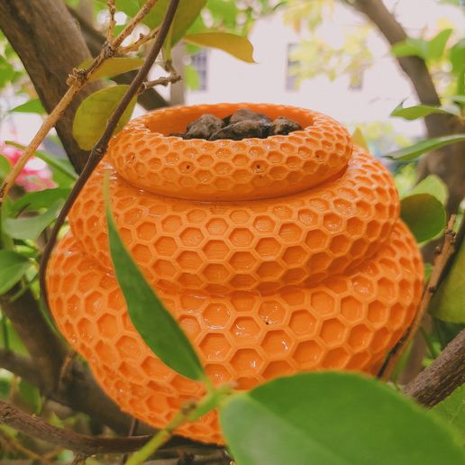 Download free STL file water fountain for bees • 3D printer design ・ Cults