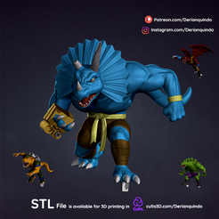 DQ_Spike_v01_02.png Fichier 3D Spike / Fanart de dinosaures extrêmes・Objet imprimable en 3D à télécharger