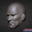 Vision_Head_3d_print_file_08.jpg Marvel Comic Vision Head Sculpt for Action Figures 3D print model