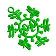 Eff2020CoronavirusSnowflakeOrnamentJumpring3DImage.png Eff 2020 - Coronavirus Snowflake Christmas Ornament