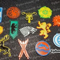 1.jpg STL file keychains / keychain , GAME OF THRONES・3D printing template to download, krix008