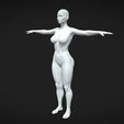 4.png High Detailed Women Fit Body Base Mesh T-Pose