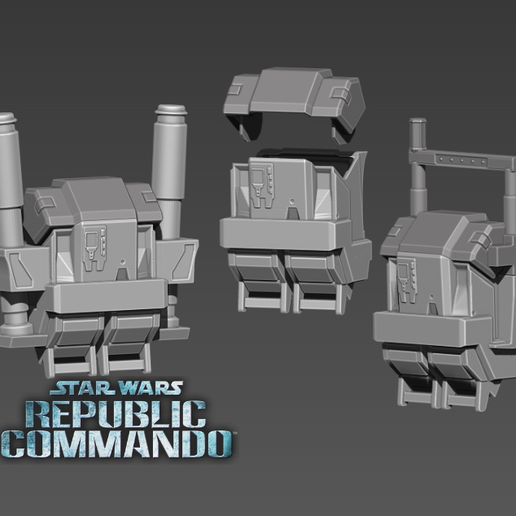 🎒 backpack clone commando 3d model star wars republic commando・Archivo ...
