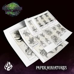 resize-paperminis.jpg Download file Necromanteion of Acheron: Paper Miniature Set • 3D printer template, crippledgodfoundry
