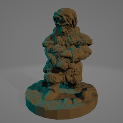 Ice-Age-Elder-With-Infant.png STL file Ice Age Elder With Baby・3D print design to download