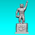 rtry.jpg NCAA - Clemson Tigers football mascot statue - 3d Print