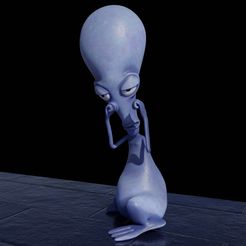 Preview1.jpg Roger From American Dad - 6 Poses 3D print model