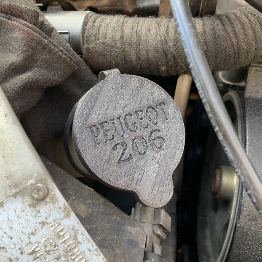 Peugeot 206 -208 Washer Bottle Cap 3D model