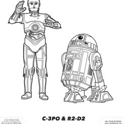 c3po  r2d2.jpg Fichier STL gratuit R2D2 Y C3PO・Modèle pour impression 3D à télécharger