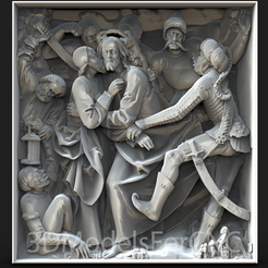 1.png Archivo 3D Modelo 3D Archivo STL para CNC Router Láser e Impresora 3D El beso de Judas・Plan de impresora 3D para descargar