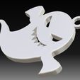 3.jpg STL file Halloween Ghost Earrings・Model to download and 3D print