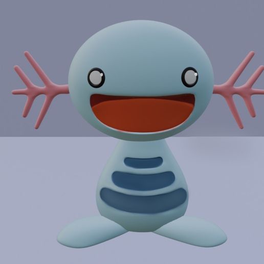 🦸 Wooper Pokémon・Free STL File for 3D printing・Cults