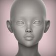 2.19.jpg 40 3D HEAD FACE FEMALE CHARACTER FEMALE TEENAGER PORTRAIT DOLL BJD LOW-POLY 3D MODEL