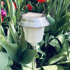 IMG_7615.jpeg STL file Solar lamp dome・3D printing template to download