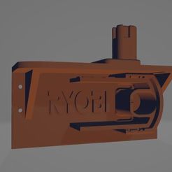 Ryobi-Tool-Battery-Mount.jpg Archivo STL Soporte para herramientas y baterías Ryobi・Diseño de impresión en 3D para descargar