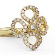 7.jpg Clover Flower Diamond Engagement Ring