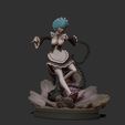 wip22.jpg Rem 3d print statue diorama - Re Zero Figurine
