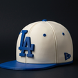 bone.png LA Dodgers Baseball Cap 3D Model - MLB Hat Replica