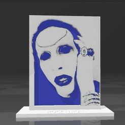 manson-full.jpg Archivo STL Marilyn Manson luz・Plan para descargar y imprimir en 3D
