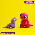 9.jpg Lizard Lilu the cute articulated flexi toy (STL & 3MF)